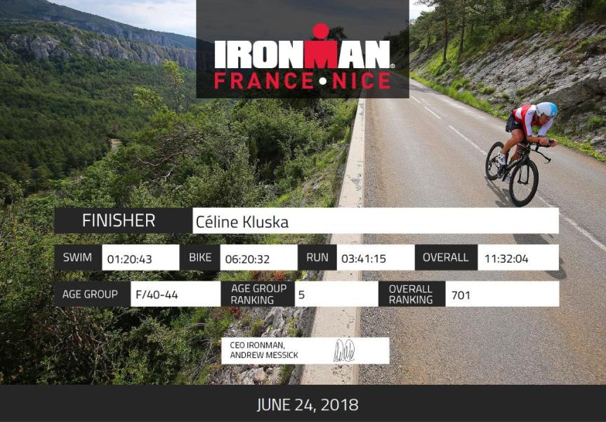 résulat IM nice Céline